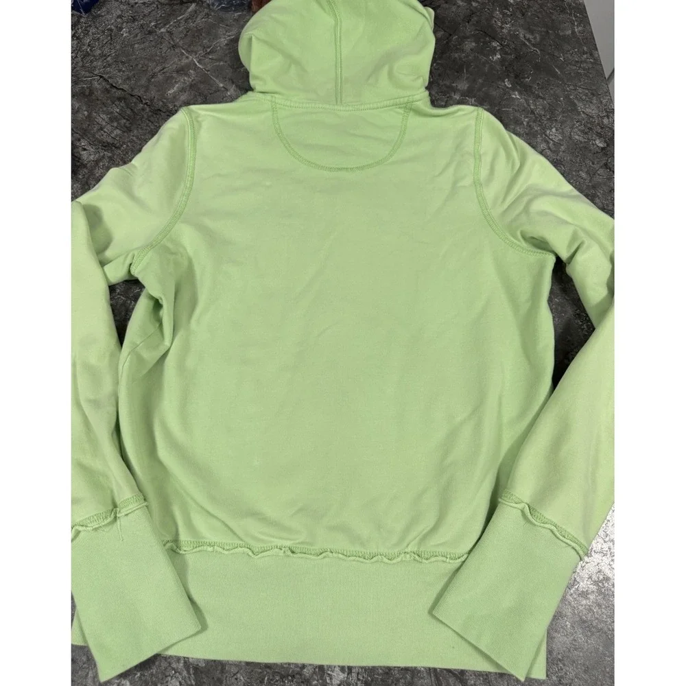 Vtg Polo Jeans Co Ralph Lauren Womens Zip Up Hooded Sweatshirt Y2K Flag Green L - Picture 3 of 11